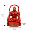 Hanuman Sitting Round Tail Idol 4 Inch | 3 Colours | Car, Home, Gift |Life time Warranty | Dev Tattva