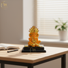 Ganesha Idol Gold Crown With Base Mango – "4 inch" Polyresin | Car, Gift, Home | 3-Y Warranty | Dev Tattva