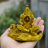 Hanuman Idol with Ram in Heart Gold – "3.5 inch" Polyresin | Car, Gift, Home | 3-Y Warranty | Dev Tattva