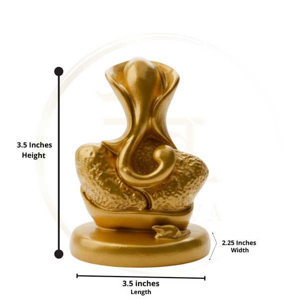 Ganesha Glossy Idol 3.25 Inch, 5 Colours | Car , Home Decor, Gift | Lifetime Warranty | Dev Tattva