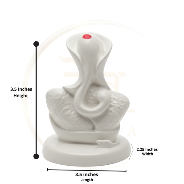 Ganesha Glossy Idol 3.25 Inch, 5 Colours | Car , Home Decor, Gift | Lifetime Warranty | Dev Tattva