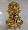 Gold Plated Titwala Ganesha Idol – "3.5 inch" Polyresin | Car, Gift, Home | 3-Y Warranty | Dev Tattva