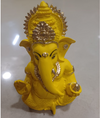 Ganesha Idol Matte Green Gold – "3.5 inch" Polyresin | Car, Gift, Home | 3-Y Warranty | Dev Tattva