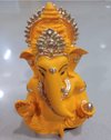 Ganesha Idol Matte Green Gold – "3.5 inch" Polyresin | Car, Gift, Home | 3-Y Warranty | Dev Tattva