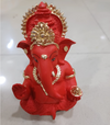 Ganesha Idol Matte Green Gold – "3.5 inch" Polyresin | Car, Gift, Home | 3-Y Warranty | Dev Tattva