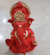 Ganesha Idol Matte Green Gold – "3.5 inch" Polyresin | Car, Gift, Home | 3-Y Warranty | Dev Tattva