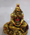 Hanuman Idol with Ram in Heart AT Gold – "3.5 inch" Polyresin | Car, Gift, Home | 3-Y Warranty | Dev Tattva