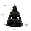 Shiv Murti Fiber Sitting Trishul – 3.5 Inch Black Gold | Car, Home, Gift | Lifetime Warranty | Dev Tattva