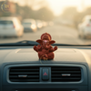 Ganesha Idol Soft Feel Mukut Orange – "3.5 inch" Polyresin | Car, Gift, Home | 3-Y Warranty | Dev Tattva
