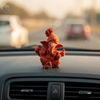 Ganesha Idol Soft Feel Pagdi Orange – "3.5 inch" Polyresin | Car, Gift, Home | 3-Y Warranty | Dev Tattva