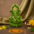 Ganesha Idol Matte Green Gold – "3.5 inch" Polyresin | Car, Gift, Home | 3-Y Warranty | Dev Tattva