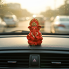Ganesha Idol Matte Red Gold – "3.5 inch" Polyresin | Car, Gift, Home | 3-Y Warranty | Dev Tattva