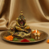 Hanuman Idol with Ram in Heart AT Gold – "3.5 inch" Polyresin | Car, Gift, Home | 3-Y Warranty | Dev Tattva