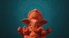 Ganesha Idol Soft Feel Mukut Orange – "3.5 inch" Polyresin | Car, Gift, Home | 3-Y Warranty | Dev Tattva